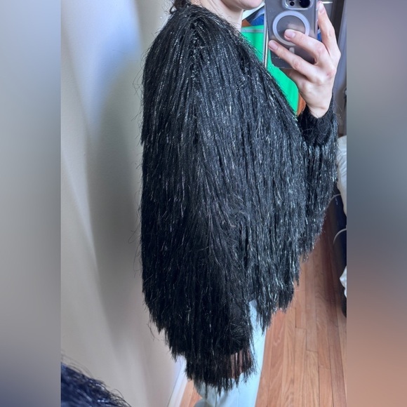 ZARA Knit Black Jacket in Small - Picture 9 of 14